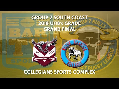 2018 Group 7 U18s Grand Final - Albion Park-Oak Flats Eagles v Milton Ulladulla Bulldogs