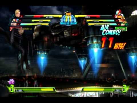 Marvel vs Capcom 3 (PS3) -- Non-Ranked Matches 97 - Black characters Dark Environment