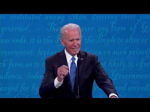 特朗普和拜登在最後的對決中對峙著 (Trump and Biden faced off in final showdown)