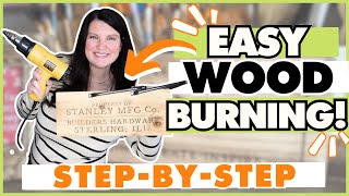 How to Wood Burn the EASY Way! | Torch Paste &amp; Cricut Stencil Tutorial | Whit Tip Workshop Ep. 1