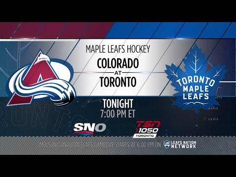 Molson Canadian Gameday: Colorado at Toronto - January 22, 2018