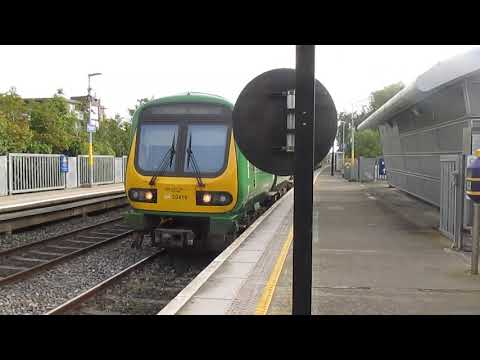 IE 29000 Class DMU 29414 Departing Ashtown Bound For Maynooth  Includes A Toot Of The Horn !