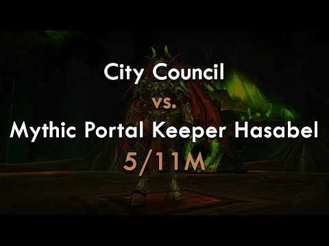 City Council Mythic Portal Keeper Hasabel Kill - Disc Priest PoV
