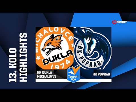 13. kolo: HK Dukla Michalovce - HK Poprad 2:3 pp (1:2, 1:0, 0:0 - 0:1)