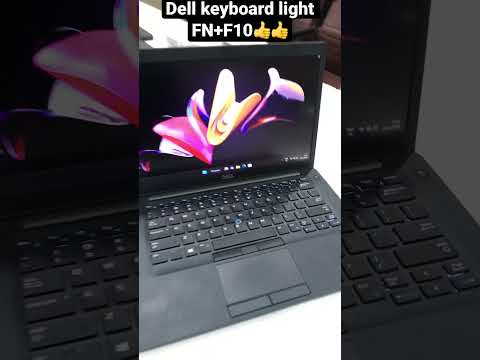Dell keyboard light up key dell laptop 💻