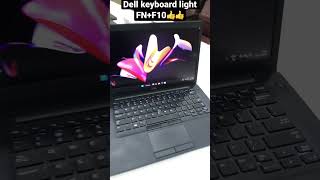 Dell keyboard light up key dell laptop 💻