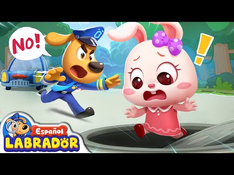 🔍Sheriff Labrador - La Horrible Tapa de Alcantarilla Devoró a la Conejita | EP 14 | BabyBus Español