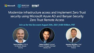 Webinar - Implementing Zero Trust Security using Microsoft Azure AD & 