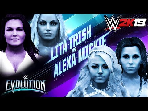 Trish Stratus & Lita vs. Alexa Bliss & Mickie James: WWE 2K19 tag team match simulation