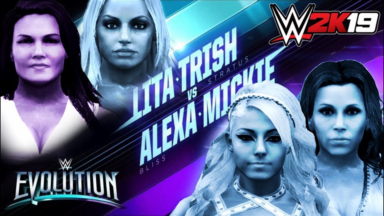 Trish Stratus & Lita vs. Alexa Bliss & Mickie James: WWE 2K19 tag team match simulation