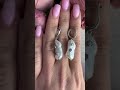 Серебряные серьги с жемчугом барочным