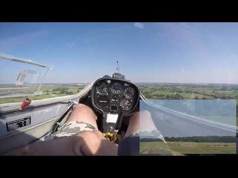 Glider flight with Staffordshire Gliding club