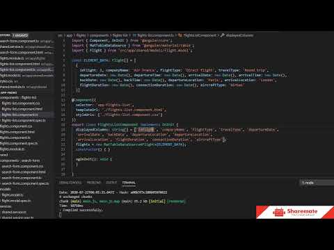 Angular Advanced Level Part 2 Create A Datatable Using Angular Material