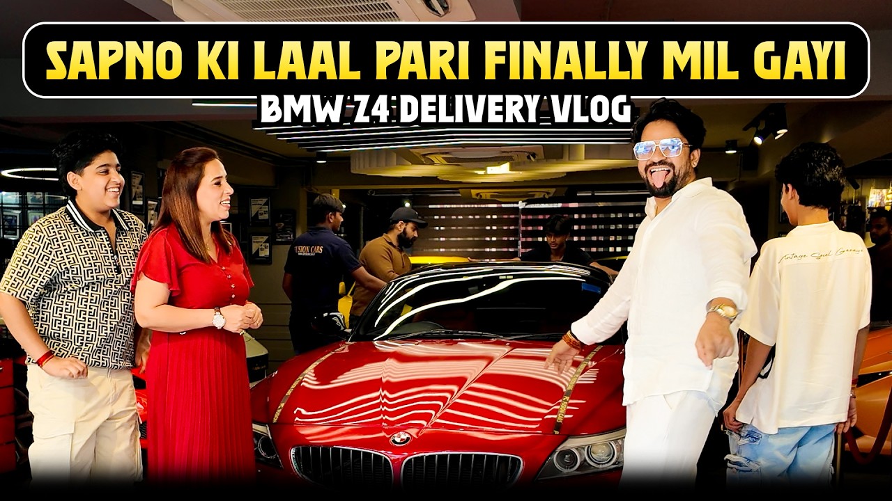 The Laal Pari of my dreams was finally found ❤️ | BMW Z4 Delivery Vlog | Fusion Cars #sportscar #...
