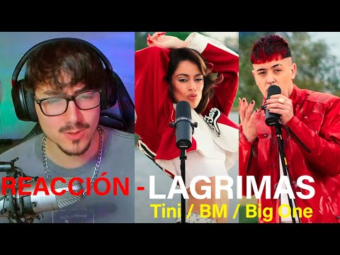 (REACCIÓN) TINI, BM, Big One - Lágrimas | CROSSOVER #4