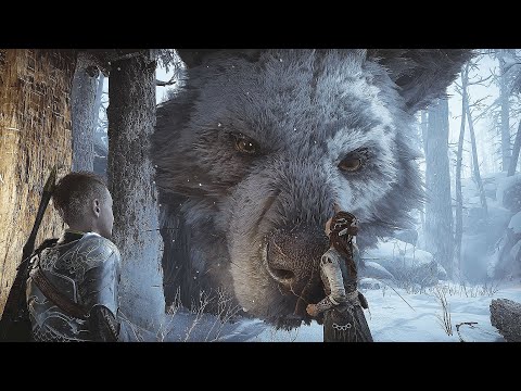 Fen Being a Good Doggo | God of War Ragnarok all Fenrir Scenes