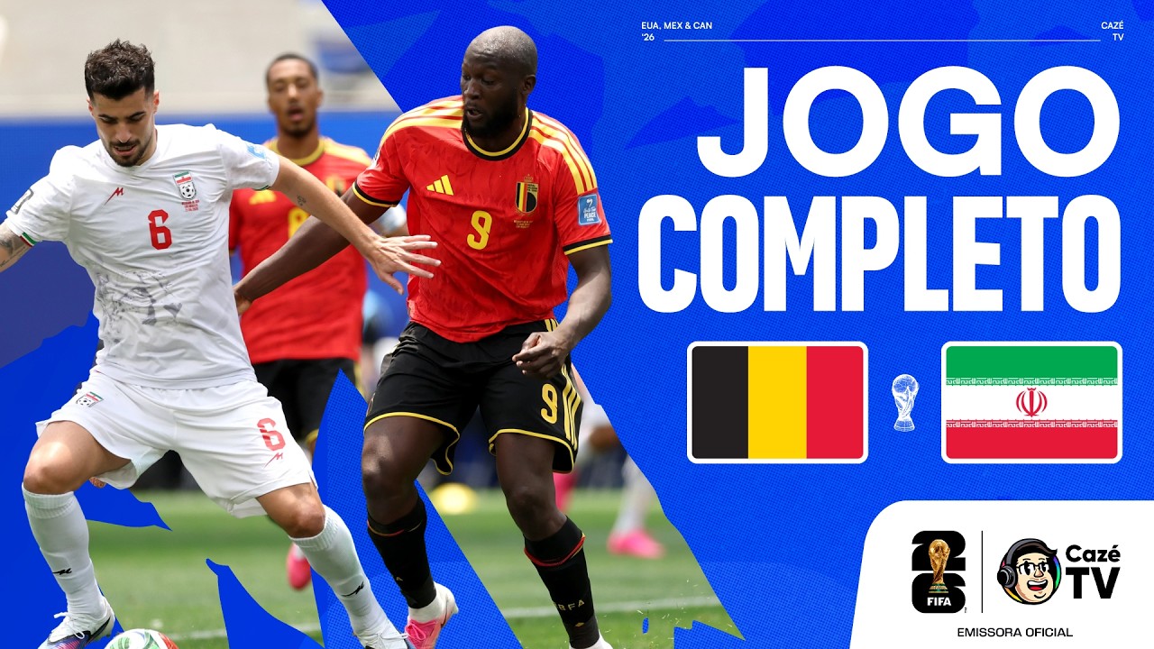 JOGO COMPLETO: BÉLGICA X IRÃ | COPA DO MUNDO FIFA™ 2026 | 2ª RODADA | FASE DE GRUPOS