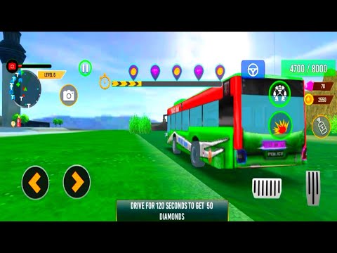 Amazing Green Bus Driving | Bus  Robot Car War | Android Gameplay | Tiger Gameplay