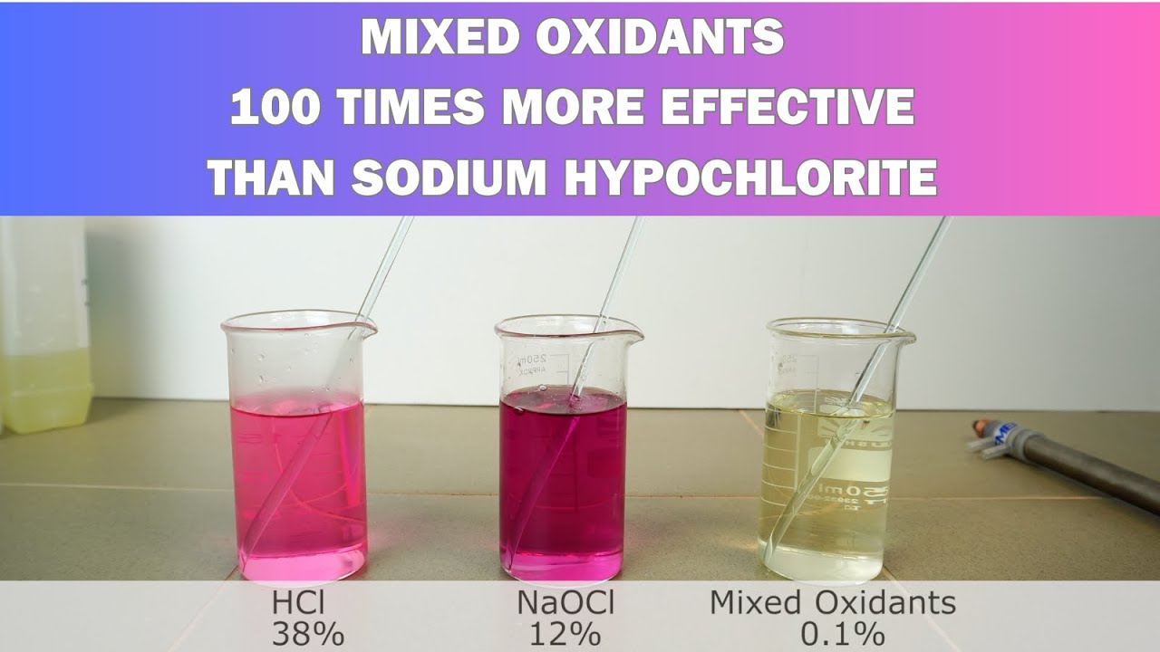 Aquachlor Mixed Oxidants  - 100 times more effective disinfectant than Sodium Hypochlorite