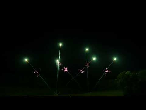 Wizard green comet with purple mine 24/1 WPL40SS01GRP