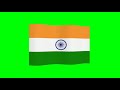 Indian Flag Animation Video On Green Screen Non Copyrighted Footage NCF