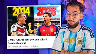 O MELHOR Jogador de Cada Seleção Campeã Mundial