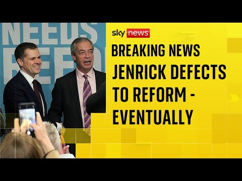 'Has he changed his mind?': Robert Jenrick defects to Reform - but unveiling does not go to plan