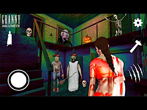 PLAYING AS KAMLA IN HALLOWEEN GRANNY || KAMLA VS GRANNY FULL VIDEO 
