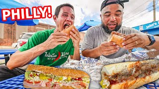 The Ultimate PHILADELPHIA FOOD TOUR!! Hoagies, Cheese Steak + Best Local Philly Food!! - YouTube