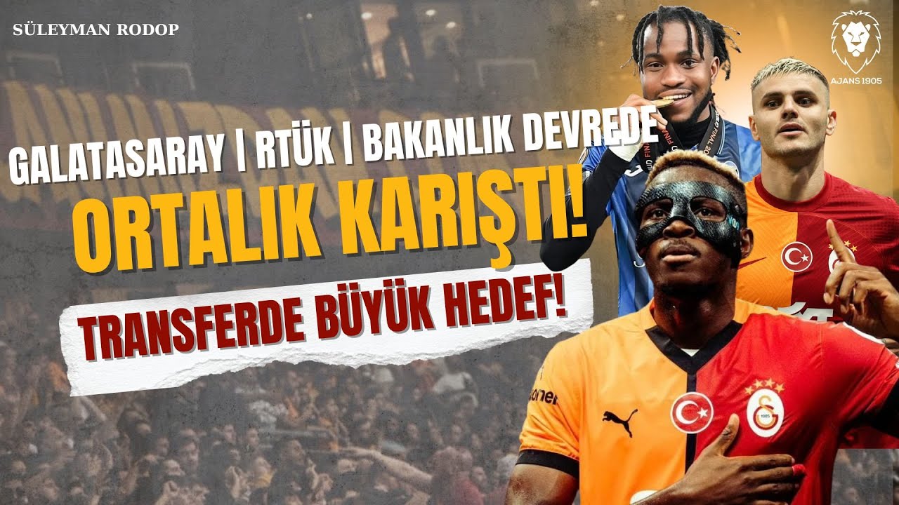 GALATASARAY'DA ORTALIK KARIŞTI ! | Osimhen ve Icardi KARARI | Transferde DEV PLAN : Ademola Lookman