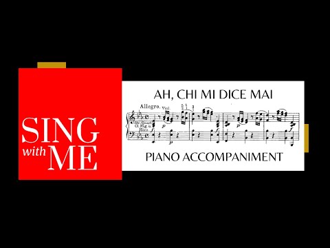 Ah chi mi dice mai - Accompaniment - Mozart