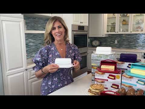 Butterie, the flip-top butter dish. America's #1 butter dish for countertop butter