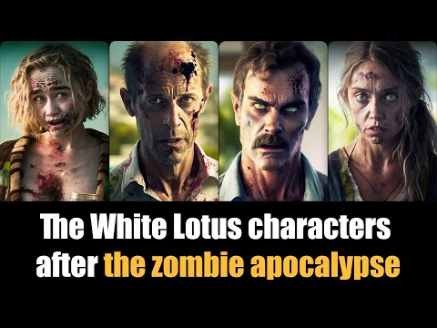 The White Lotus characters after the zombie apocalypse 🧟