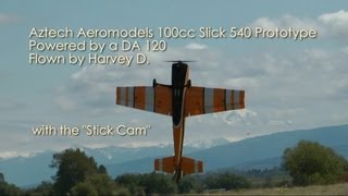 preview picture of video 'Aztech Aeromodels 120cc Slick 540 Prototype with Stick Cam'