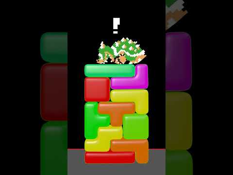 Bowser's Brother Softbody Tetris #Shorts