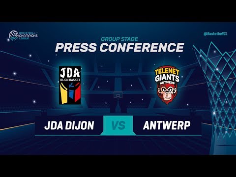 JDA Dijon v Telenet Giants Antwerp - Press Conference - Basketball Champions League 2018-19