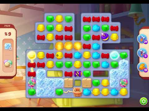 HomeScapes Level 7929 no boosters (18 moves)