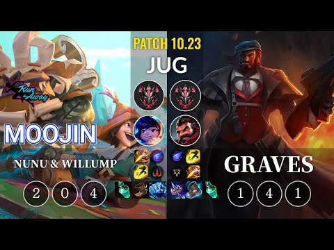 RNW Moojin Nunu & Willump vs Graves Jungle - KR Patch 10.23