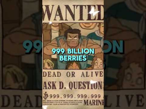 Top 10 Highest Bounty in One piece #luffy #anime #short