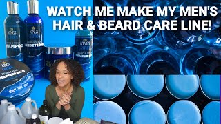WATCH ME MAKE MY MENS COLLECTION FOR MY HAIR CARE LINE | Kings Crown Hair Care X Royalty Curls