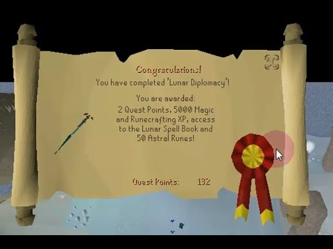Old School Runescape 2020 Lunar Diplomacy quest guide