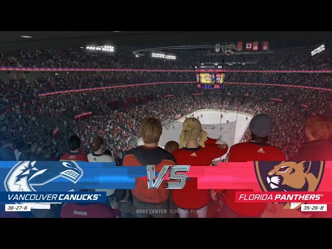 NHL 21 Full Match - Vancouver Canucks vs Florida Panthers - Simulation