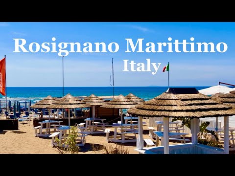 Rosignano Marittimo, Italy, Rosignano Solvay,Ligurian Sea, Tuscana