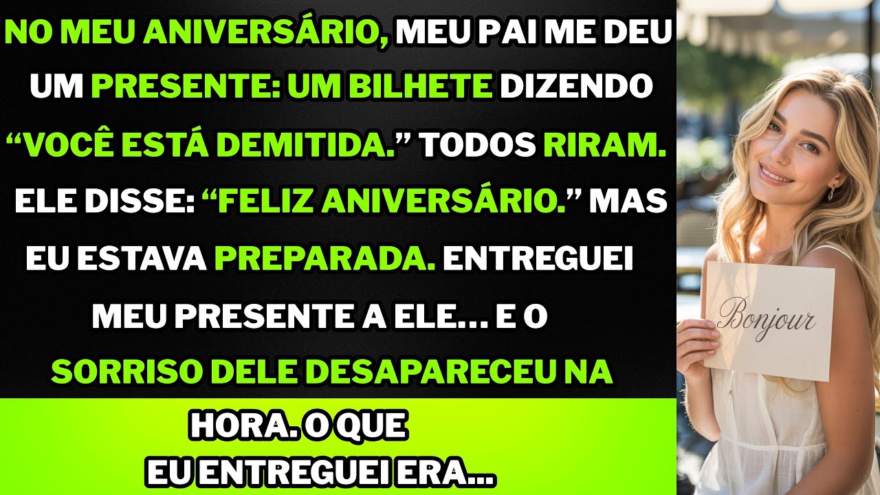 Transformei a empresa do meu pai em ouro. No meu aniversário, ele me demitiu. Mas eu já era a...