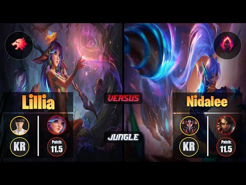 Faker LILLIA (Jungle) [Predator] VS NIDALEE - Grandmaster KR Patch 11.5