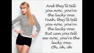 Taylor Swift - The Lucky One (Lyrics On Screen) [HD]