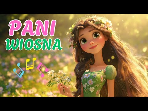 🌷 "PANI WIOSNA" 🌷 Radosna piosenka dla dzieci o wiośnie 🌼 Wiosenna piosenka dla przedszkolaków 👧👦