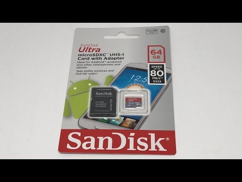 Sandisk ultra 64gb microsdxc uhs-i card with adapter, for ta...