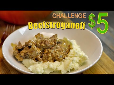 $5 Meal Challenge - Beefstroganoff