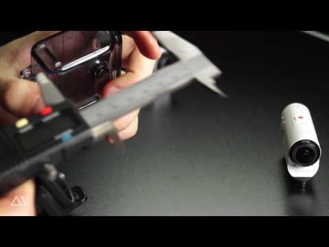 Sony HDR AZ1 Action Cam -60m | -197ft dive case with flat lens hack.